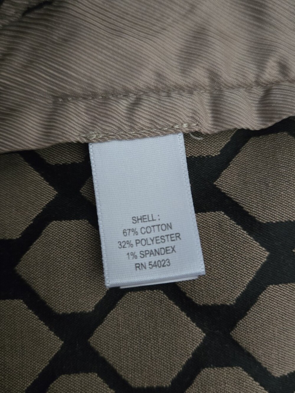 Banana Republic Black and Tan Geometric Cropped Pants - Picture 5 of 6